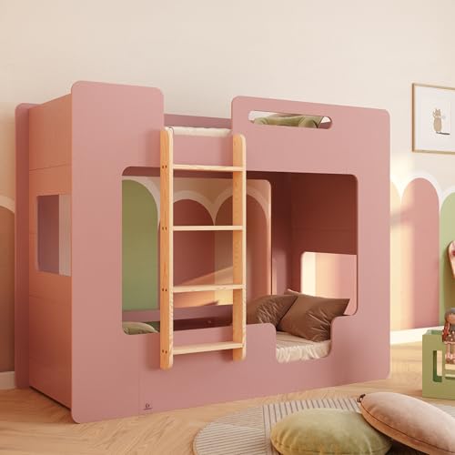smartwood Etagenbett 2 Kinder 80x180 - Rosa - Leiter Links - Hochbett Mimi BL mit Lattenrost & Rausfallschutz für Jungen & Mädchen - Belastbar bis 230 kg smartwood Etagenbett 2 Kinder 80x180 - Rosa - Leiter Links - Hochbett Mimi BL mit Lattenrost & Rausfallschutz für Jungen & Mädchen - Belastbar bis 230 kg von smartwood