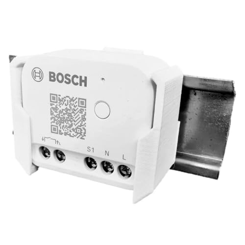 smattex Hutschienen-Halterung kompatibel mit Bosch smartes Relais & Dimmer - hochwertig - weiß - langlebiger PETG-Kunstoff - Tragschiene - Made in Germany von smattex