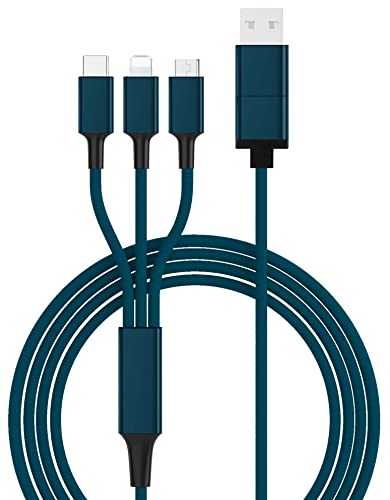 smrter 5 in 1 Multi USB-Ladekabel mit USB, USB-C und Micro-USB, USB-C und 120 cm lang, Nylon und Aluminium, ultra robust von smrter