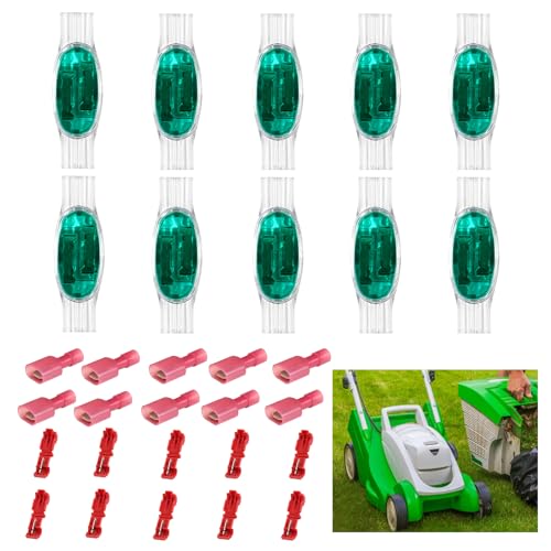 smtfcty Kabelverbinder für Mähroboter, 30 Stück Rasenroboter Kabelverbinder wasserdicht Rasenmäher Automower Kabel Verbinder mit Gel Füllung für Rasenroboter Rasenmäher Automower Garten Outdoor von smtfcty