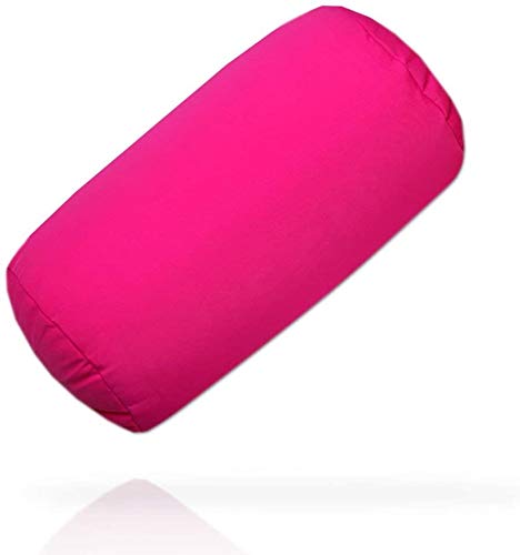 Pink Hochwertige Nackenrolle rund mit Mikroperlen Wärme und Entspannung - Größe 30x17cm Rosa Pink von sngpl