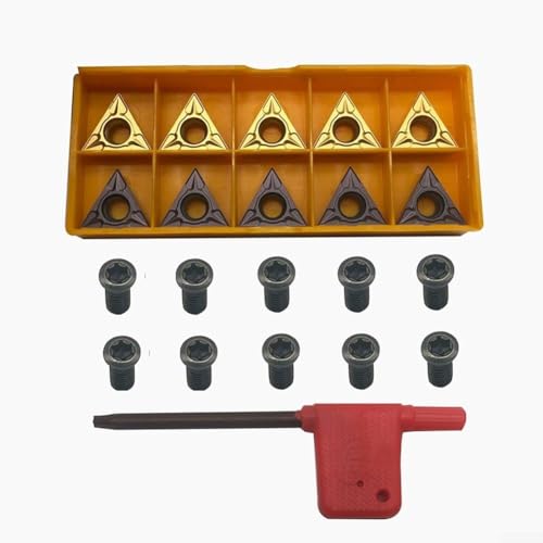 10 Stück TCMT32 51 Hartmetall RT und TCMT16T304 Sechskantschrauben mit T15 Schraubenschlüssel für den professionellen Einsatz 10 Stück TCMT32 51 Hartmetall RT und TCMT16T304 Sechskantschrauben mit T15 Schraubenschlüssel für den professionellen Einsatz von snowchecking