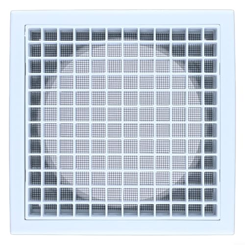 100150 Luftauslassgitter, zuverlässige Lüftungslösung mit Stahlgeflecht, für Abluftventilatoren und Wäschetrockner (150mm) von snowchecking
