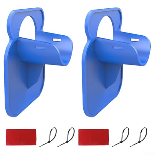 2 Stück ABS-Poolrohrhalter für 38 mm Schläuche, zuverlässige Stützhalterungen für den Außenbereich (2 Stück, blau) von snowchecking