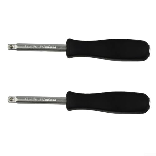 2 Stück Doppelzweck 6 3 mm Griffverbinder mit Bodenloch und 1/4 Zoll Innenvierkantantrieb für die Verwendung mit Steckschlüssel-Bits und Gleitstangen von snowchecking