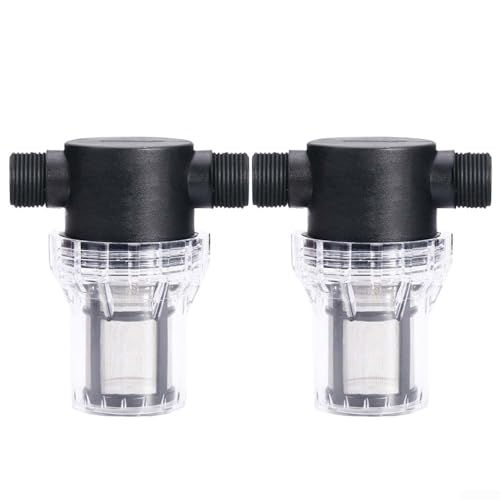 2 Stück IBC Tank Wasserfilter mit 80 Mesh Edelstahl Sieb Gartenschlauch Sieb 1/2 Zoll 3/4 Zoll Anschluss (3/4 Zoll Außengewinde) von snowchecking