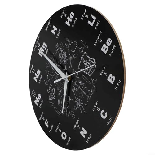 30 cm Wanduhr mit einzigartigem wissenschaftlichem Design für verschiedene Raumdekorationen (A) von snowchecking