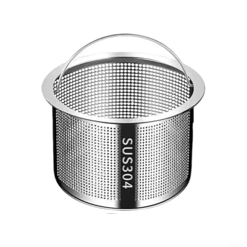 304 Edelstahl Küchenspüle Filter Tragbar und leicht zu reinigen Abflussfilter mit effizientem Schmutzfang-Design (3) von snowchecking