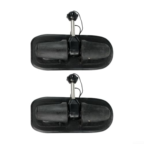 360 Grad drehbare Paddelschlösser, 1 Paar, entworfen für Kajak, Kanu, aufblasbares Floß und kleine Boote (schwarz) von snowchecking