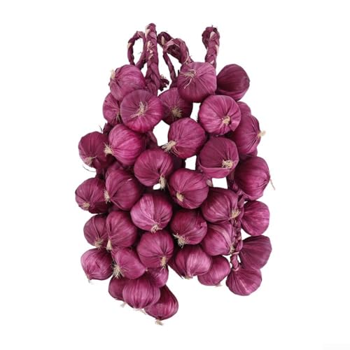 Authentische künstliche Knoblauch-Requisiten für Halloween und Küchendekoration, Schaumstoff-Material (lila Knoblauch) von snowchecking