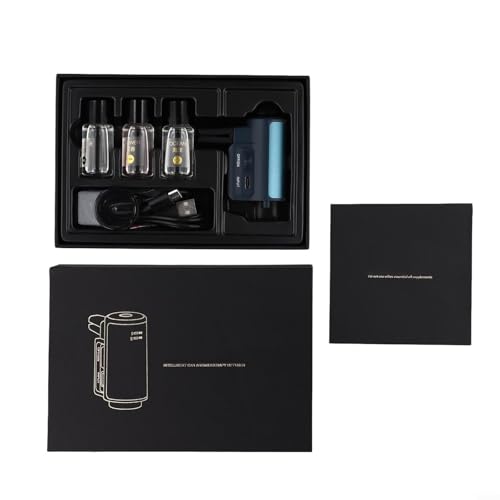 Auto Air Vent Luftbefeuchter Elektrischer Diffusor Mist mit Aroma Lufterfrischer, Automatischer Start/Stopp, Einstellbare Duftintensität, Materialien, Kompakter Clip (Blau) von snowchecking