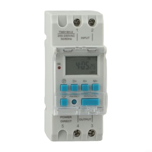 Digitales Display Timerrelais, TM919H AC220V 16A Digital Timer, Relais DIN-Schienenmontage, programmierbare Zeitschaltuhr Controller mit LCD-Display Digitales Display Timerrelais, TM919H AC220V 16A Digital Timer, Relais DIN-Schienenmontage, programmierbare Zeitschaltuhr Controller mit LCD-Display von snowchecking