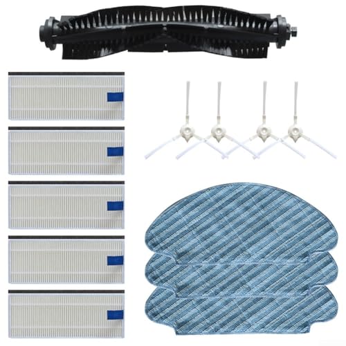 Ersatz-Mopptuchbürste und Seitenbürsten-Set für Tefal Explorer Serie 20 RG6825 Roboterstaubsauger zur Verbesserung der Reinigungskraft (B) von snowchecking