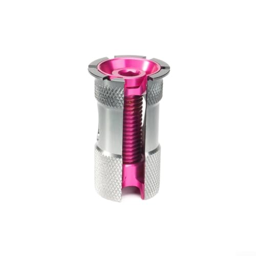 Fahrradgabel-Headset-Hebekern-Expander für 28 6 mm Vorbau, robust und leicht, Rosa Fahrradgabel-Headset-Hebekern-Expander für 28 6 mm Vorbau, robust und leicht, Rosa von snowchecking