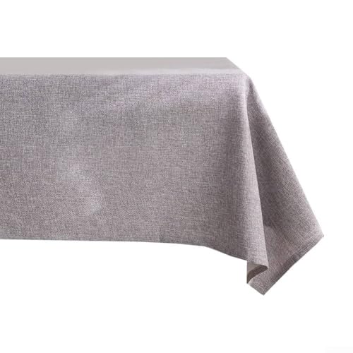 Fleckenabweisende Tischdecke, wasserdicht und leicht zu reinigen, zum Essen, 100 x 100 cm (grau) von snowchecking