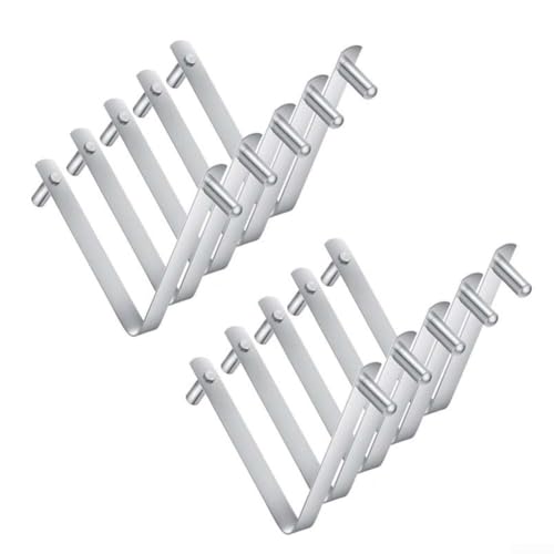 For pool Brush Clips Stainless Steel V Shaped Pole Clips for For Pool and Spa Tools Compatible with Standard For pool Poles 3 8 cm Diameter Set of 5 (10pcs) von snowchecking