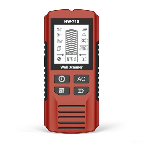 Fortschrittlicher Detektor für Heimwerker, schnell identifiziert Metall, Holz und elektrische Drähte (rot) von snowchecking