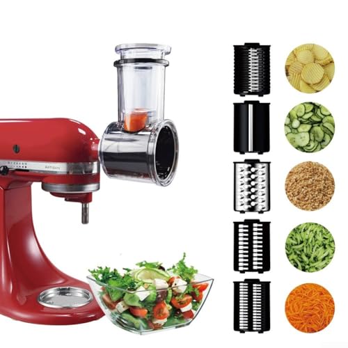 Für KitchenAid Edelstahl-Aktenvernichter-Aufsatz aus SUS304 mit 4 Klingen zum Schneiden und Zerkleinern für einfache Pflege (großer Cutter) von snowchecking