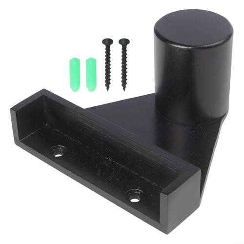 Funktionales Snooker-Dreieck aus Holz mit Wandhalterung und integriertem Kreidehalter für Billard (schwarz) von snowchecking