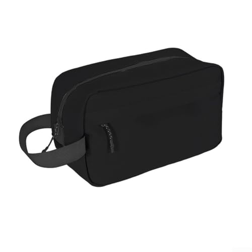 Funktionelle Reise-Kulturbeutel für Männer und Frauen, perfekt für die Organisation von Kosmetika und Körperpflegeprodukten (schwarz) von snowchecking