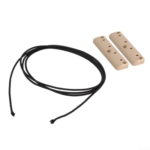 Gepäcknetz für Auto- und Wohnmobil-Wandschränke mit Anti-fallendem ABS-Zaun, Schraubbefestigung und 5 m Seil (beige) von snowchecking