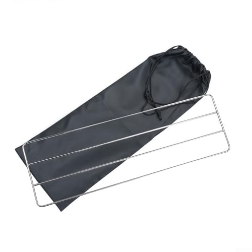 Grillrost aus Edelstahl zum Grillen, effektiv für Rind, Huhn und Gemüse, 38 x 12 cm Größe (A) von snowchecking