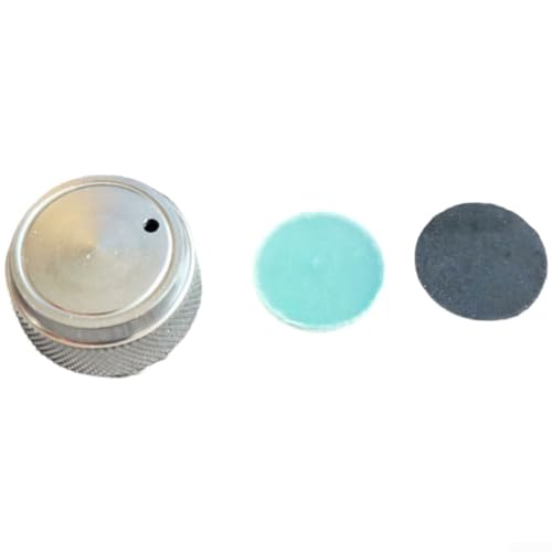 Große Memory-Funktion Bremsknopf Zubehör für ECOODA ETB600 Casting Reel Metallmaterial inkl. zwei Abstandshalter für sicheren Sitz (Silber) von snowchecking