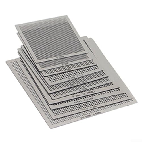 Handy-Chip-Nacharbeitsvorrichtung mit Griff, Kugel-Pflanztisch aus Aluminiumlegierung mit Skalenlinien für genaue Lötkugelplatzierung und Spanschweißen (Ball Planting Table) von snowchecking