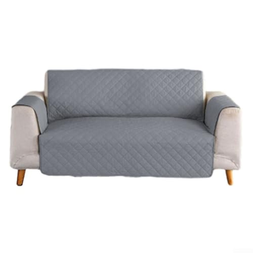 Haustiersicherer L-förmiger Couchbezug, wasserdicht und maschinenwaschbar für einfache Pflege (137 x 190 cm, hellgrau) von snowchecking