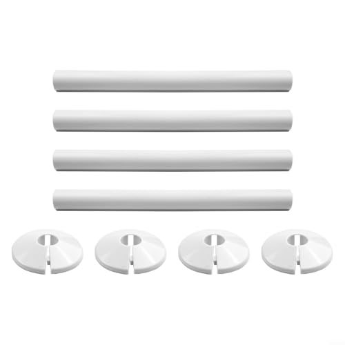 Heizkörperrohrabdeckungen, 15 mm Halsbänder, Chrom, Heizkörperrohrabdeckungen, Badezimmer, Heimwerker, Sanitärbefestigung, 200 mm Länge, 8 Stück Heizkörperrohrabdeckungen, 15 mm Halsbänder, Chrom, Heizkörperrohrabdeckungen, Badezimmer, Heimwerker, Sanitärbefestigung, 200 mm Länge, 8 Stück von snowchecking