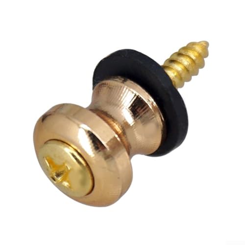 Iron Made Strap Button Locks Suitable for All Types of Musical Instruments (Gold) von snowchecking