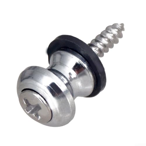 Iron Made Strap Button Locks Suitable for All Types of Musical Instruments (Silver) von snowchecking