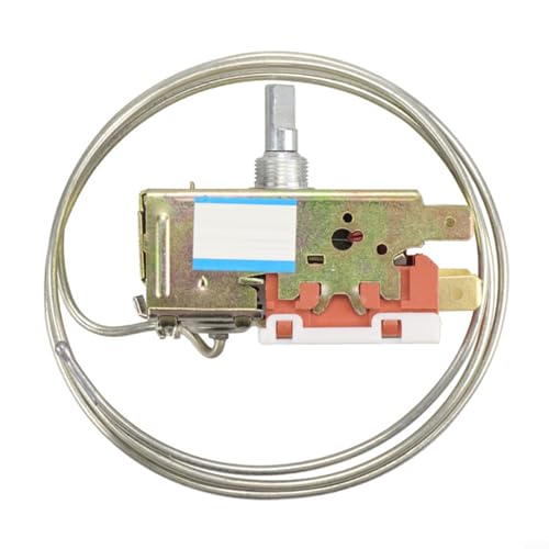 Kühlschrankthermostat, WDF19-K Metall Kühlschrank Thermostat Temperaturregler Schalter mit D-förmigem Schaft für Kühlsysteme 3 Pins von snowchecking