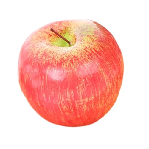 Künstliche Früchte Kunststoff Deko Set Realistische Simulation Äpfel Orange Banane Birne Zitrone Home Küche Tisch Display Requisiten (Rosa) von snowchecking