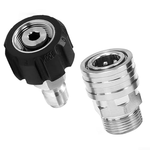 M22-14 Schnellanschluss-Adapter-Kit Hochdruckreiniger-Anschluss 3/8-Zoll-Schnittstelle für Haus-Außenreinigung M22-14 Schnellanschluss-Adapter-Kit Hochdruckreiniger-Anschluss 3/8-Zoll-Schnittstelle für Haus-Außenreinigung von snowchecking