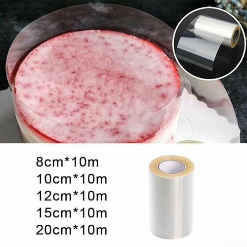 Mousse Backhalsbänder in transparenter Folie, 1 Rolle mit 10 m Acetat-Klebeband (8 cm x 10 m) von snowchecking