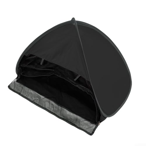 Outdoor Kopfstütze Baldachin Zelt Leichtes Design für Haustiere und Handy Verwendung (mit Vorhang Vinyl schwarz) von snowchecking