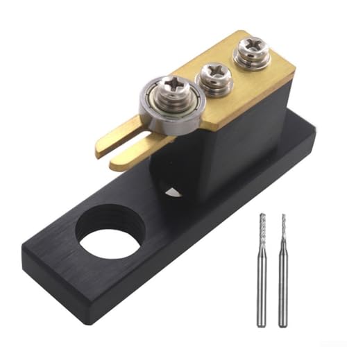 Professioneller Geigenfräser für Geigenbauer mit elektrischem Betrieb und 2 austauschbaren Fräsern, 1 mm, 2 mm, Schwarz von snowchecking