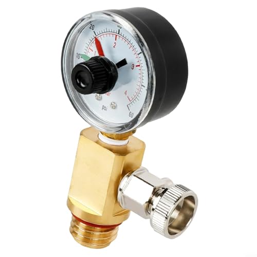 RV40600 Messing Luftentlastungsventil kompatibel für FNS For Clean & Clear für Quad DE 4000 Serie Poolfiltersysteme Gelb Schwarz Design Zuverlässige auslaufsichere Dichtung von snowchecking