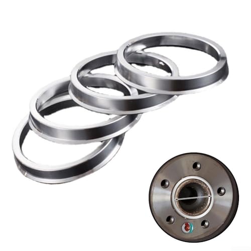 Radnabenringe aus Aluminiumlegierung, Außendurchmesser = 70, 5 mm, ID = 66, 1 mm für minimierte Lenkradvibrationen, 4 Stück Radnabenringe aus Aluminiumlegierung, Außendurchmesser = 70, 5 mm, ID = 66, 1 mm für minimierte Lenkradvibrationen, 4 Stück von snowchecking