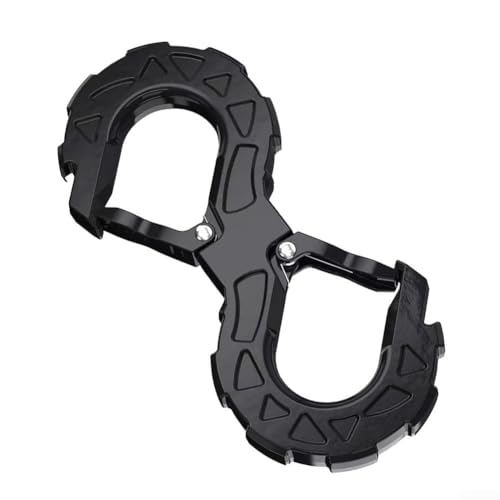 Rescue Bracket S-Form Haken für Geländefahrzeuge, stabiles Design für erhöhte Sicherheit während der Bergung (schwarz) von snowchecking