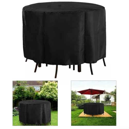 Runde Möbelabdeckung für Terrassentische mit einfacher Lagerung und Reinigung (230 x 110 cm) von snowchecking