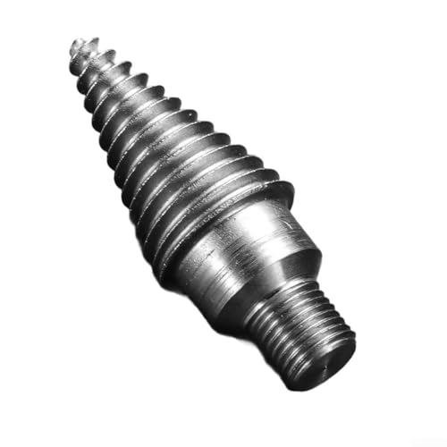 SDS- und Vierkantschaft-Kaminholzbohrer, Hartstahl-Holzspalter für elektrische Bohrmaschinen zur Verbesserung der Holzspalteffizienz (Bohrkopf) von snowchecking