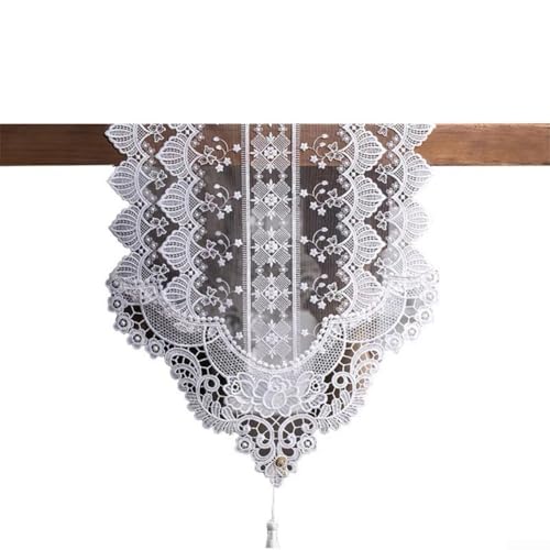 Schicker Spitzen-Tischläufer für besondere Veranstaltungen, schafft einen Hauch von Raffinesse (35 x 210 cm) von snowchecking