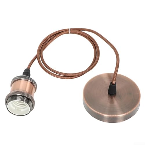 Schlanke Retro-Lampe zum Aufhängen, kompatibel mit vorhandenen Lampenschirmen, erhöht den Charme Ihrer Heimdekoration mühelos (rotes Kupfer) von snowchecking
