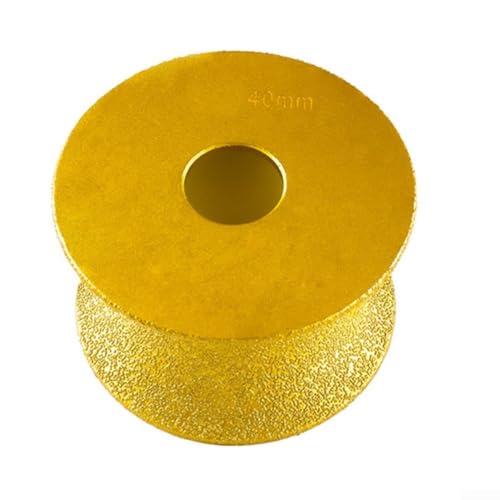 Schleifscheiben, 74 x 20 mm, trocken vakuumgelötetes Profil mit Bullnose Edge Schleifmittel für 100 Winkelschleifer (40 mm) von snowchecking