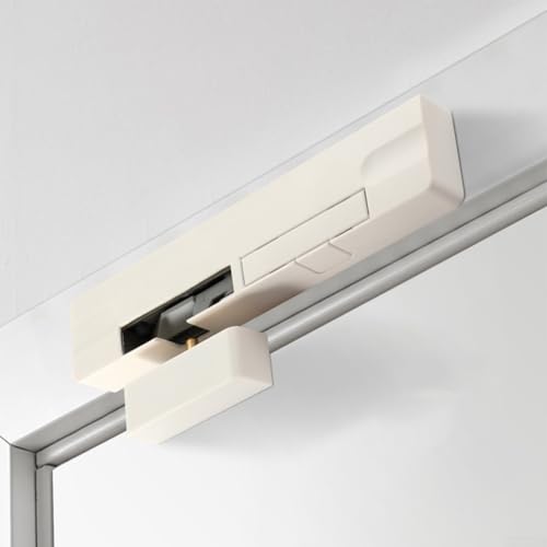 Sicherer und leiser hydraulischer Türschließer für Holztüren mit Anti-Pinch-Technologie (weiß-rechts) von snowchecking