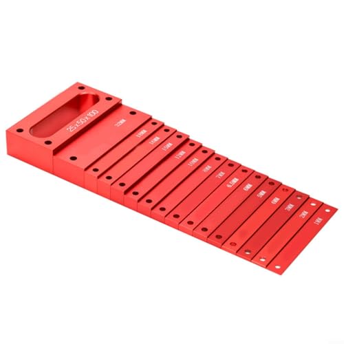 Snowchecking 16-teiliges metrisches Aluminium-Holzbearbeitungs-Messblock-Set für genaue Höhenmessung und Werkzeug-Setup in der Tischlerei und Möbelherstellung Snowchecking 16-teiliges metrisches Aluminium-Holzbearbeitungs-Messblock-Set für genaue Höhenmessung und Werkzeug-Setup in der Tischlerei und Möbelherstellung von snowchecking