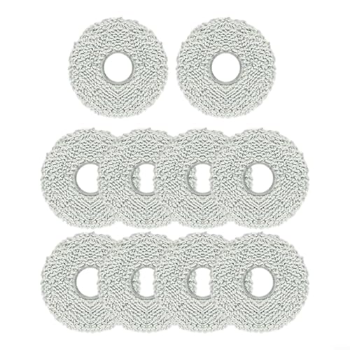 Snowchecking 4 oder 10 Stück Wischmopp-Pads, Zubehör-Set, Mikrofaser-Wischtuch-Set für Kärcher RCV 5 Plus für regelmäßigen Gebrauch (10 Stück) von snowchecking
