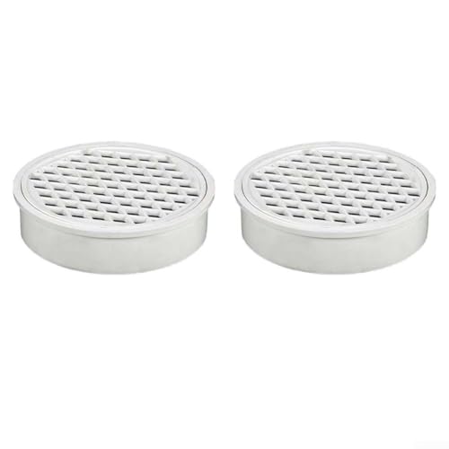 Snowchecking Abflusssieb-Set, rund, Kunststoff, Netzabdeckung, Haarfänger für Dusche, Bad, Waschbecken, weiß, 110 mm, 160 mm, 200 mm, 2 Stück Snowchecking Abflusssieb-Set, rund, Kunststoff, Netzabdeckung, Haarfänger für Dusche, Bad, Waschbecken, weiß, 110 mm, 160 mm, 200 mm, 2 Stück von snowchecking